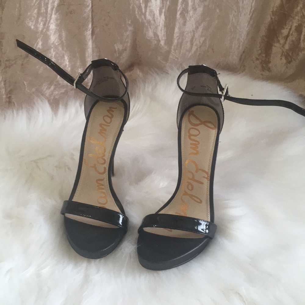 Sam Edelman Black Strappy Heels - 7